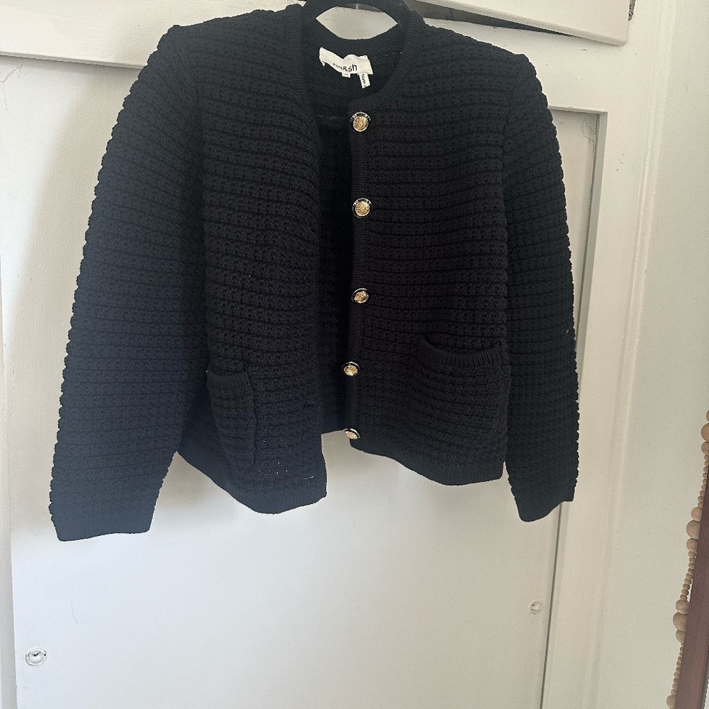 Ba&sh Gaspard knitted tweed cardigan NO OFFERS - Picture 6 of 13